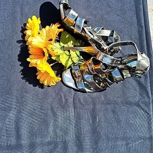 Silver High Heel
